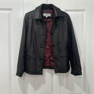 Vintage Liz Claiborne Leather Jacket 90s / y2k